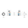 Delock M8 A-kodiert 3 Pin Kabel Stecker zu Buchse PUR (TPU) 2 m