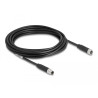 Delock M8 A-kodiert 3 Pin Kabel Stecker zu Buchse PUR (TPU) 5 m