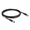 Delock M8 A-kodiert 4 Pin Kabel Stecker zu Buchse PUR (TPU) 2 m