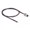 Delock M8 Einbaukabel A-kodiert 3 Pin Stecker für Panel mit offenen Kabeln Front Montage 0,5 m