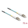 Delock LWL Kabel LC Duplex zu LC Duplex Multimode OM3 75 m