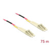 Delock LWL Kabel LC Duplex zu LC Duplex Multimode OM4 75 m