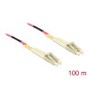 Delock LWL Kabel LC Duplex zu LC Duplex Multimode OM4 100 m