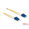 Delock LWL Kabel LC Duplex zu LC Duplex Singlemode OS2 100 m