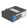 Delock Industrie Gigabit Ethernet Switch 8 Port RJ45 für Hutschiene