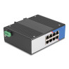 Delock Industrie Gigabit Ethernet Switch 8 Port RJ45 für Hutschiene