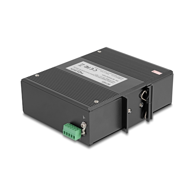 Delock Industrie Gigabit Ethernet Switch 8 Port RJ45 für Hutschiene