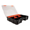 Delock Sortimentsbox mit 21 Fächern 290 x 220 x 60 mm orange / schwarz