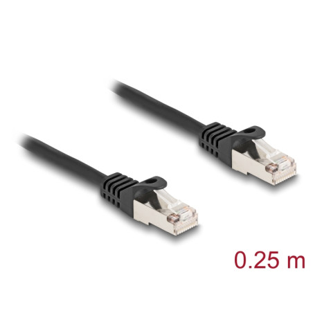 Delock Kabel RJ50 Stecker zu RJ50 Stecker F/UTP 0,25 m schwarz