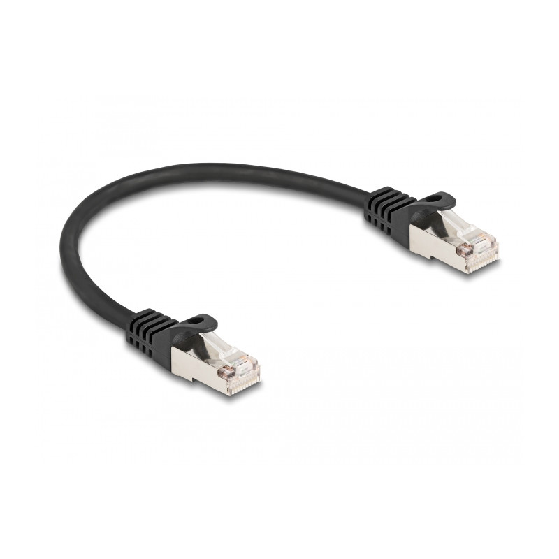 Delock Kabel RJ50 Stecker zu RJ50 Stecker F/UTP 0,25 m schwarz