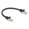 Delock Kabel RJ50 Stecker zu RJ50 Stecker F/UTP 0,25 m schwarz