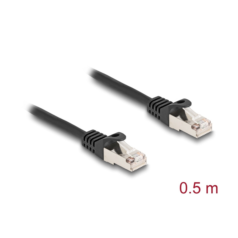 Delock Kabel RJ50 Stecker zu RJ50 Stecker F/UTP 0,5 m schwarz