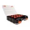 Delock Sortimentsbox mit 34 Fächern 320 x 270 x 80 mm orange / schwarz
