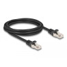 Delock Kabel RJ50 Stecker zu RJ50 Stecker F/UTP 2 m schwarz
