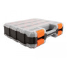 Delock Sortimentsbox mit 34 Fächern 320 x 270 x 80 mm orange / schwarz