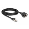 Delock RJ50 Verlängerungskabel Stecker zu Buchse S/FTP 3 m schwarz
