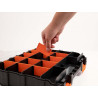 Delock Sortimentsbox mit 34 Fächern 320 x 270 x 80 mm orange / schwarz