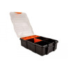 Delock Sortimentsbox mit 11 Fächern 220 x 155 x 60 mm orange / schwarz