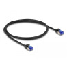 Delock RJ45 Netzwerkkabel Cat.6A S/FTP Slim 1 m schwarz