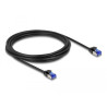 Delock RJ45 Netzwerkkabel Cat.6A S/FTP Slim 3 m schwarz