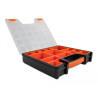 Delock Sortimentsbox mit 14 Fächern 312 x 272 x 60 mm orange / schwarz
