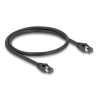 Delock RJ45 Netzwerkkabel Cat.8.1 S/FTP 50 cm bis 40 Gbps schwarz