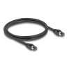 Delock RJ45 Netzwerkkabel Cat.8.1 S/FTP 1 m bis 40 Gbps schwarz