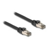 Delock RJ45 Netzwerkkabel Cat.6A U/FTP ultra flexibel mit innerem Metallmantel 1 m schwarz