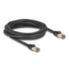 Delock RJ45 Netzwerkkabel Cat.6A U/FTP ultra flexibel mit innerem Metallmantel 5 m schwarz