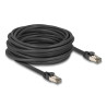Delock RJ45 Netzwerkkabel Cat.6A U/FTP ultra flexibel mit innerem Metallmantel 10 m schwarz