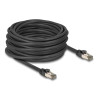 Delock RJ45 Netzwerkkabel Cat.6A U/FTP ultra flexibel mit innerem Metallmantel 15 m schwarz