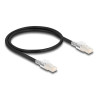 Delock RJ45 Netzwerkkabel Cat.6A S/FTP mit Secure Clips Set 0,5 m schwarz
