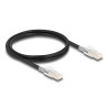 Delock RJ45 Netzwerkkabel Cat.6A S/FTP mit Secure Clips Set 1 m schwarz