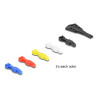 Delock RJ45 Netzwerkkabel Cat.6A S/FTP mit Secure Clips Set 1 m schwarz