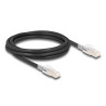 Delock RJ45 Netzwerkkabel Cat.6A S/FTP mit Secure Clips Set 2 m schwarz