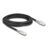 Delock RJ45 Netzwerkkabel Cat.6A S/FTP mit Secure Clips Set 3 m schwarz