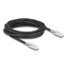 Delock RJ45 Netzwerkkabel Cat.6A S/FTP mit Secure Clips Set 5 m schwarz
