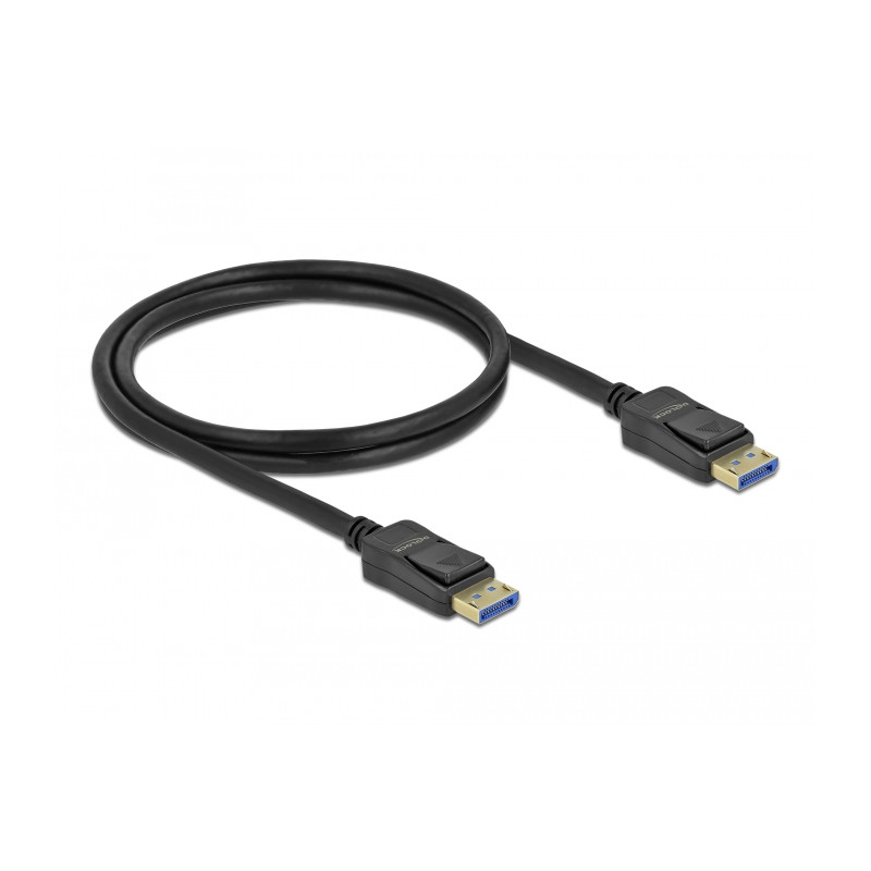 Delock DisplayPort Kabel 10K 60 Hz 54 Gbps Kunststoffgehäuse 1 m