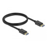 Delock DisplayPort Kabel 10K 60 Hz 54 Gbps Kunststoffgehäuse 1 m
