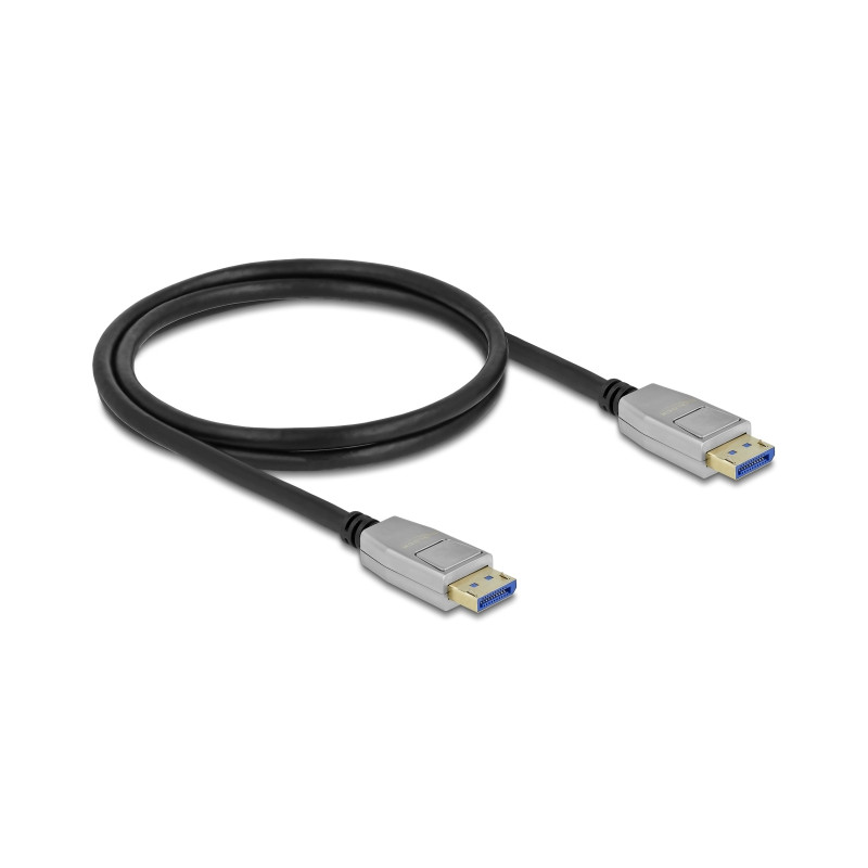 Delock DisplayPort Kabel 10K 60 Hz 54 Gbps Metallgehäuse 1 m