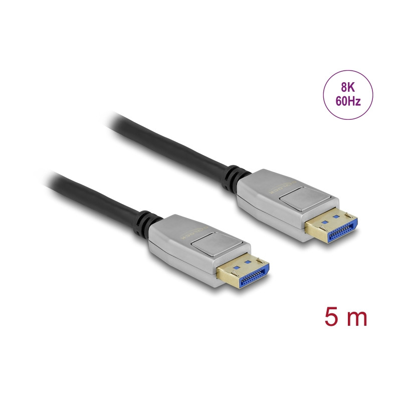 Delock DisplayPort Kabel 8K 60 Hz 40 Gbps 5 m