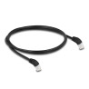 Delock RJ45 Netzwerkkabel Cat.6A S/FTP 45° nach unten gewinkelt 1 m schwarz