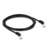 Delock RJ45 Netzwerkkabel Cat.6A S/FTP 45° nach unten gewinkelt 2 m schwarz