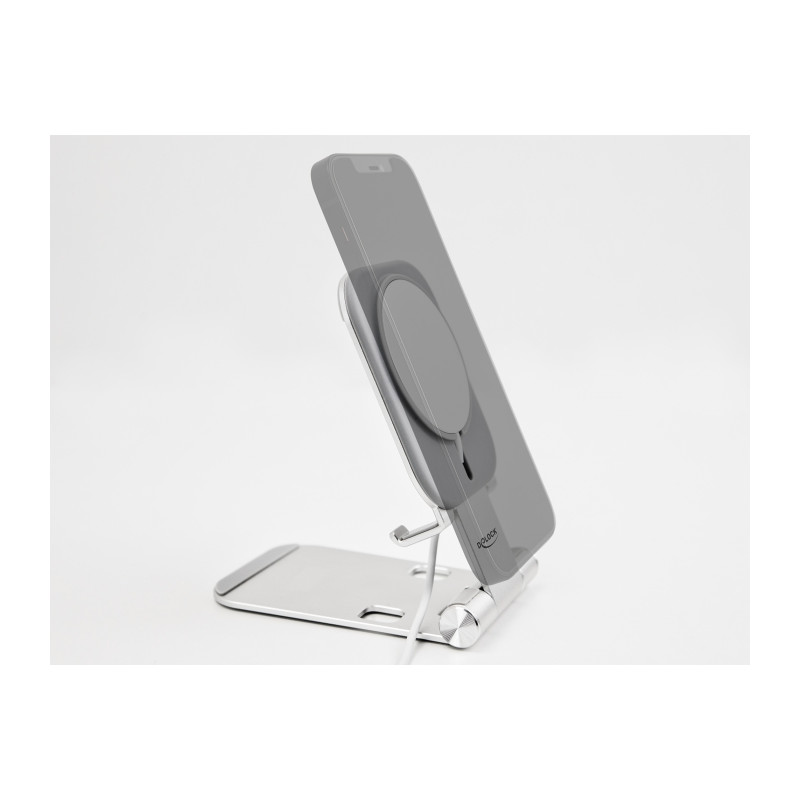 Delock Smartphone Standhalterung verstellbar für MagSafe Aluminium