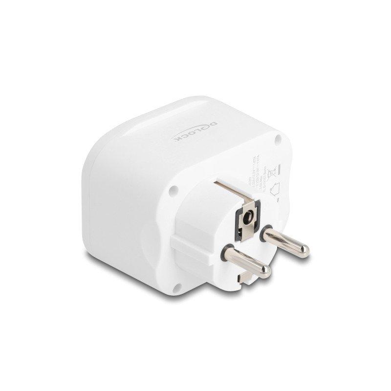 Delock Schutzkontakt-Steckdose mit Kindersicherung und USB PD Ladegerät 20 W