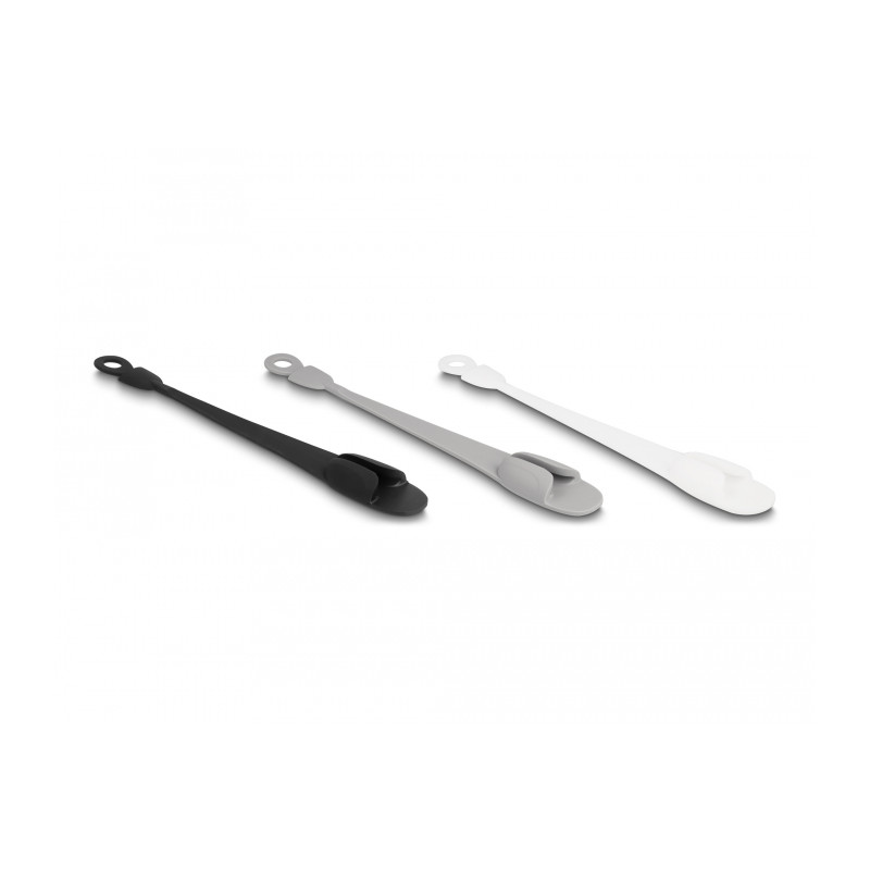 Delock Kabelhalter mit Schlaufe selbstklebend Set 3 Stück