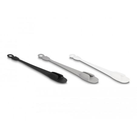 Delock Kabelhalter mit Schlaufe selbstklebend Set 3 Stück