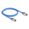 Delock RJ45 Netzwerkkabel Cat.8.1 F/FTP Slim 1 m blau
