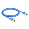 Delock RJ45 Netzwerkkabel Cat.8.1 F/FTP Slim 2 m blau