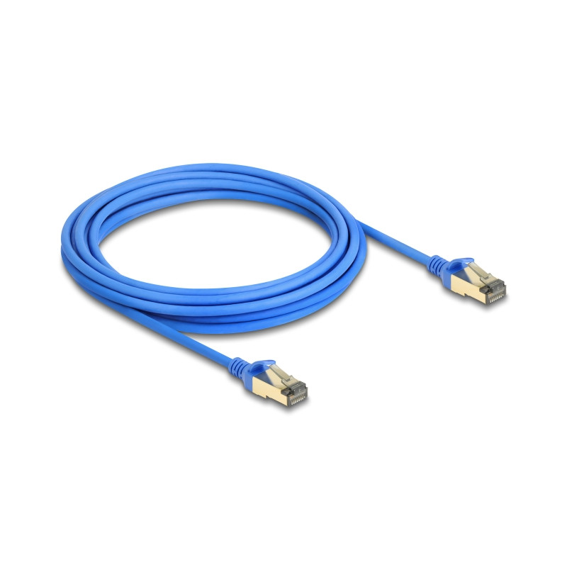 Delock RJ45 Netzwerkkabel Cat.8.1 F/FTP Slim 5 m blau
